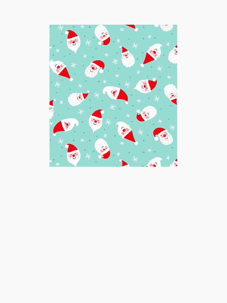 Novelty santa heads print by Cheekyleopard