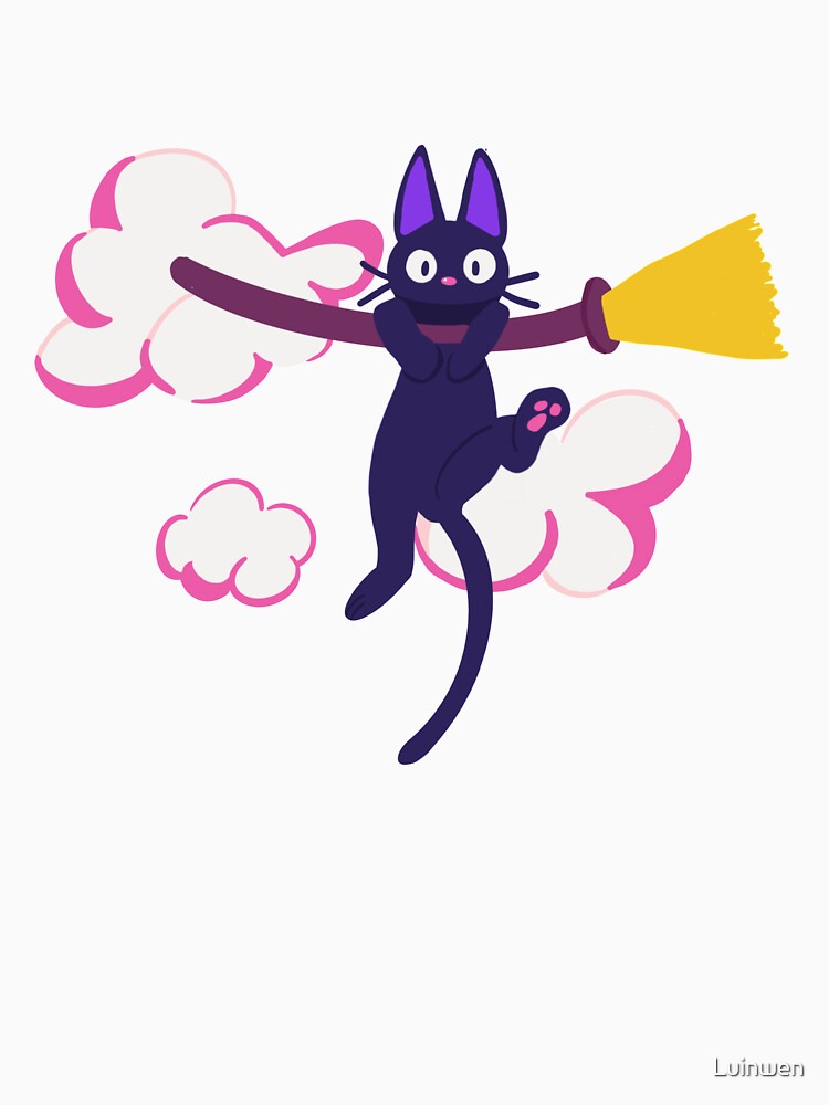 Jiji Ghilbli on a broom by Luinwen
