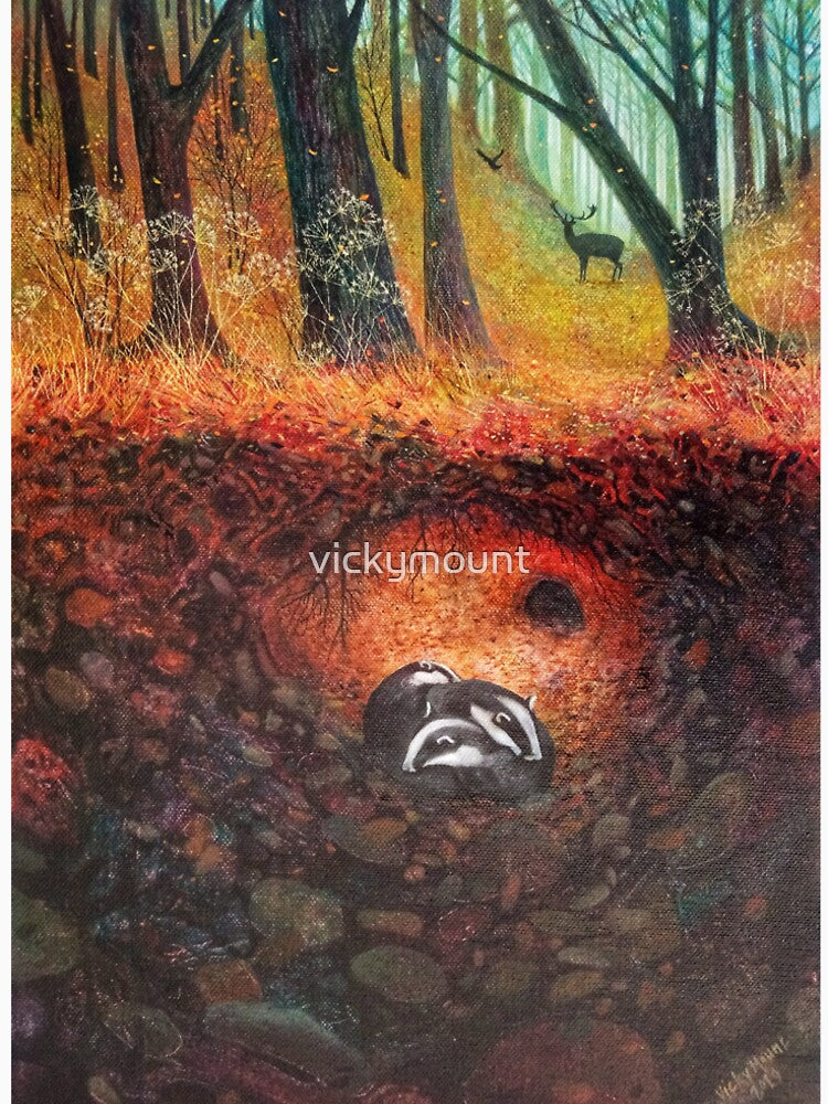 Three Badgers by vickymount