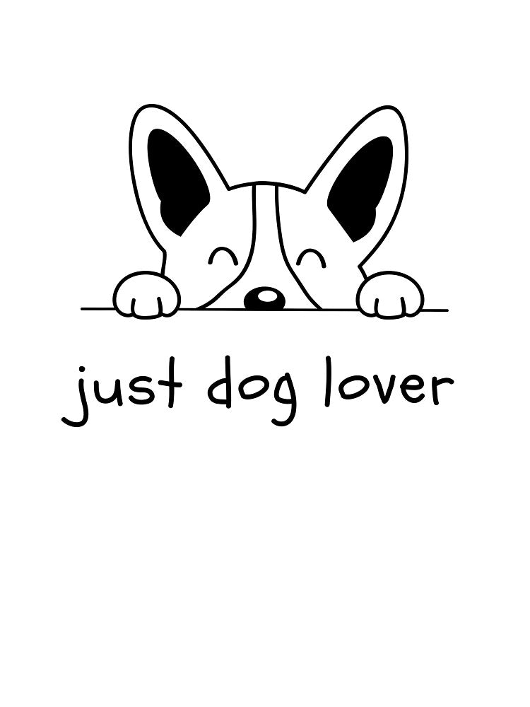 Just Dog Lover – Cute & Colorful Summer Dog Design by ILLUMINAT.ED