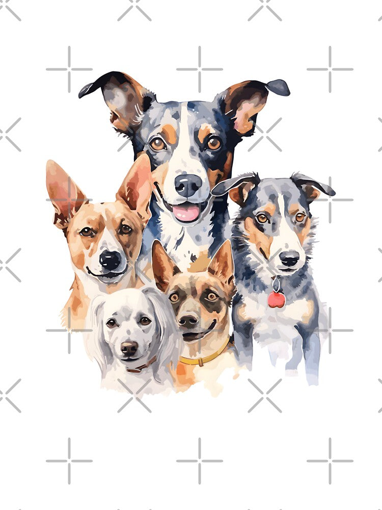 watercolor funny dog pack by R-RHAPSODY
