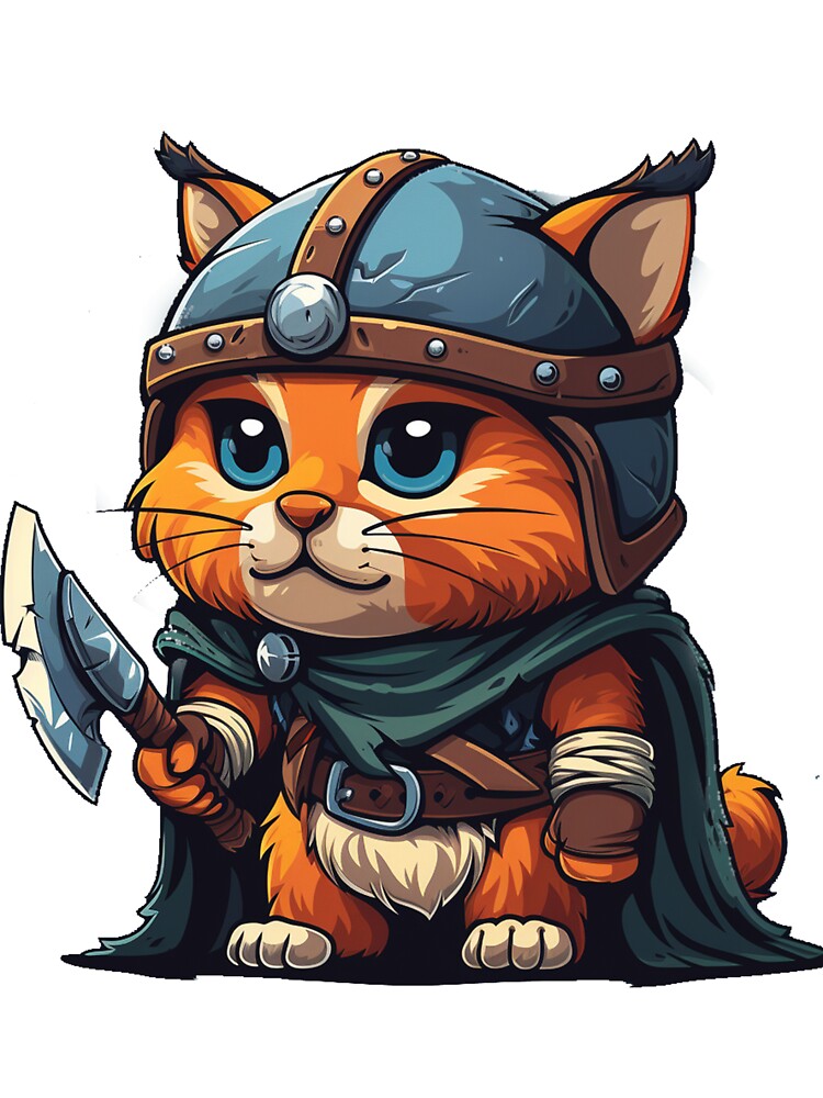Kitten Raider: The Tiny Viking by dungeonwarriors