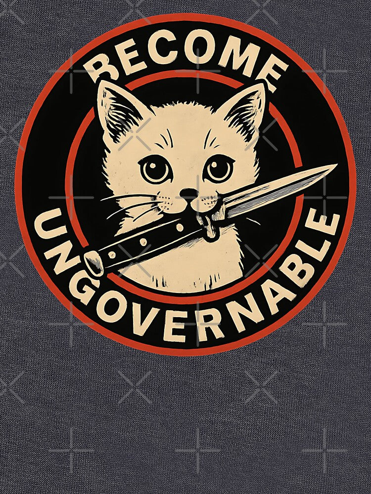 Anarchist Cat with Switchblade Art by zptees