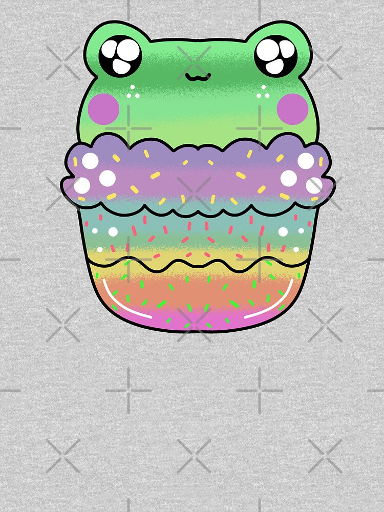 Cute kawaii frog chibi cake by Quacktails