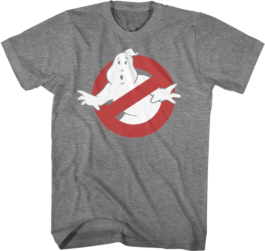 Graphite Ghostbusters Logo T-Shirt