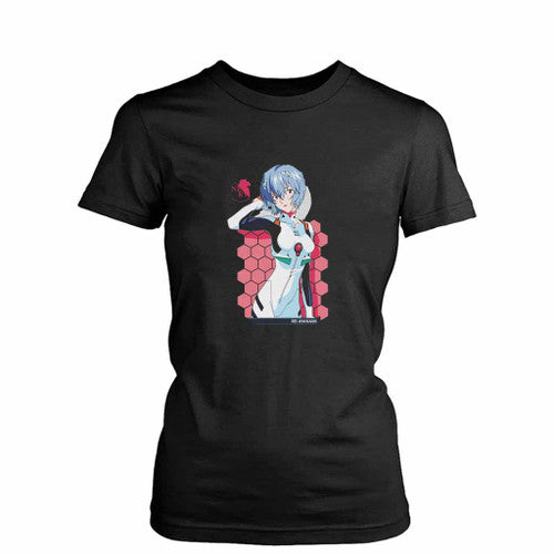 Rei Ayanami Evangelion Anime Womens T-Shirt Tee