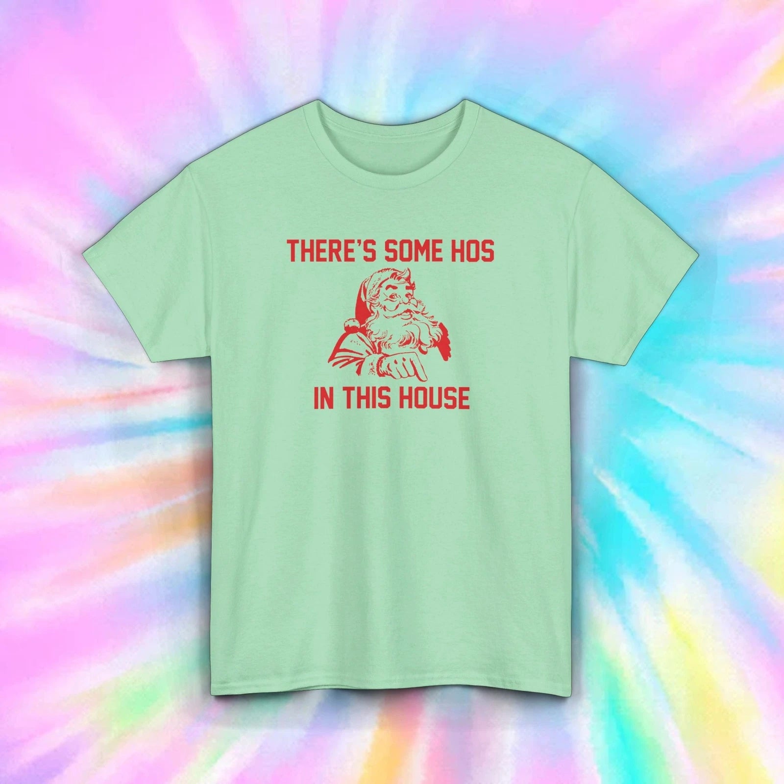 Santa Hos T-Shirt | Funny Christmas Santa Tee | Holiday Party Humor