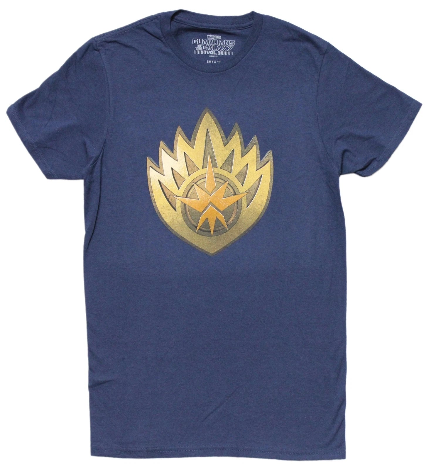 Guardians of the Galaxy New Adult T-Shirt - Star Lord  Flame Insignia