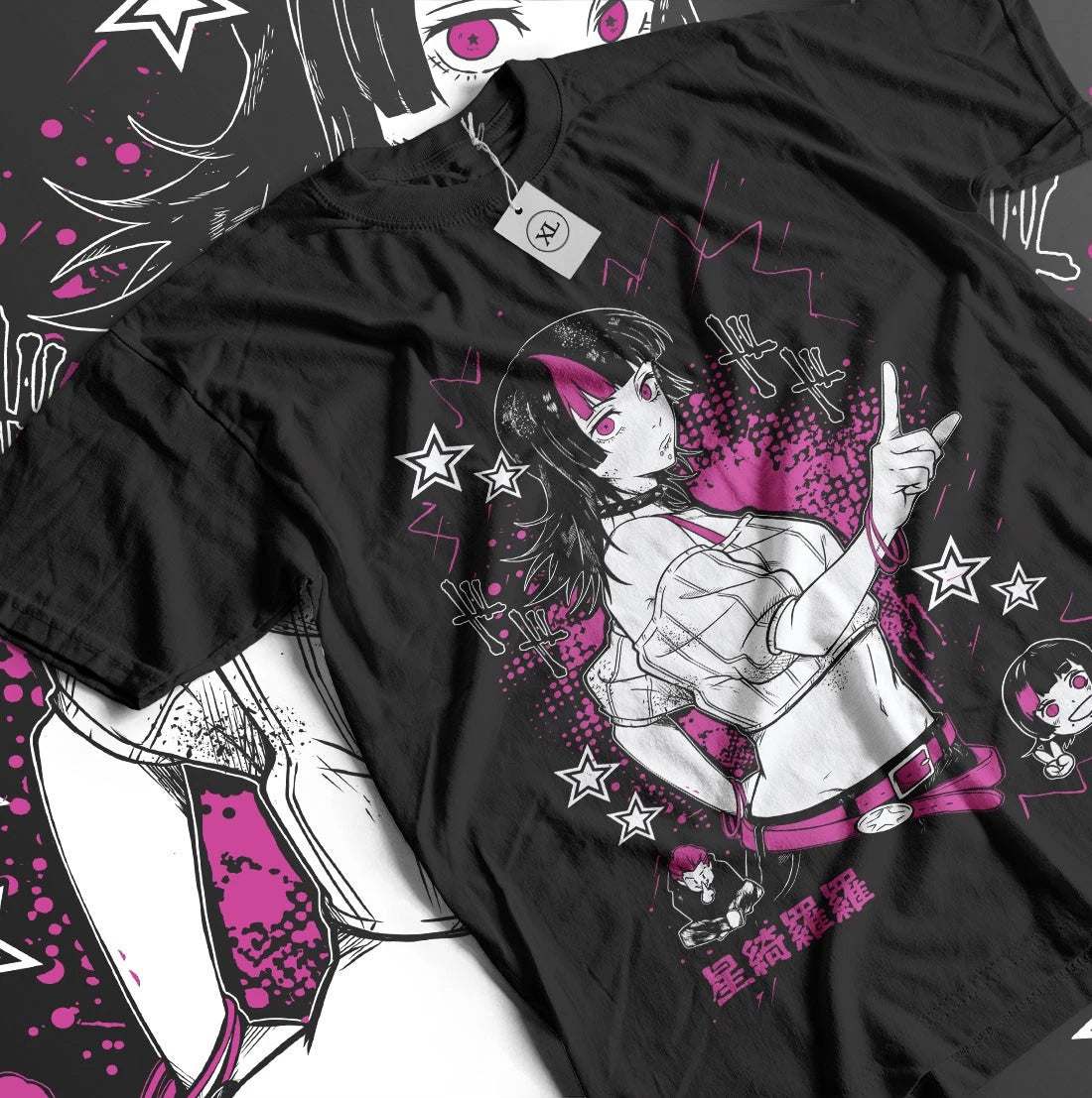 Jujutsu Kaisen Hakari And Kirara T-shirt  Horror Anime Manga Gift Shirt All Size