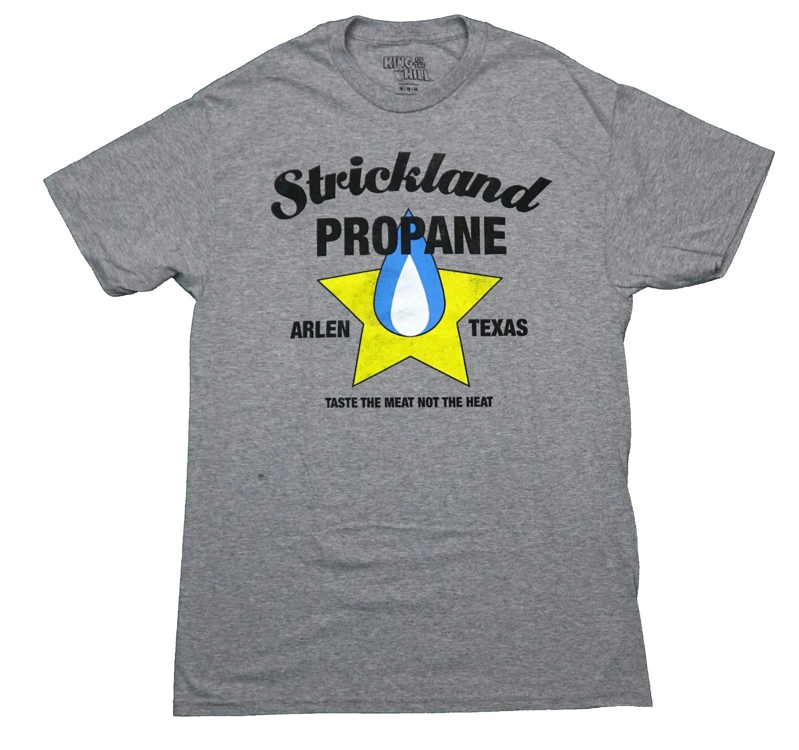 King of the Hill  New Adult T-Shirt -Strickland Propane Logo Arlen Texas