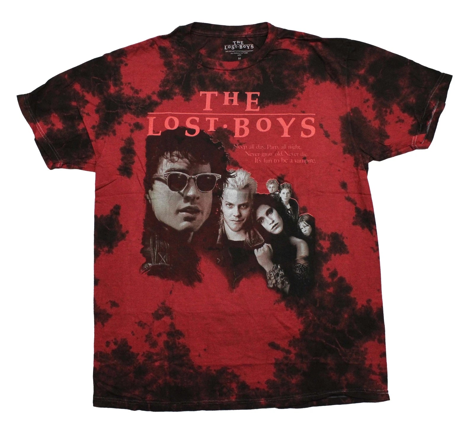 The Lost Boys Mens T-shirt - Movie Poster Cast Tie Dye