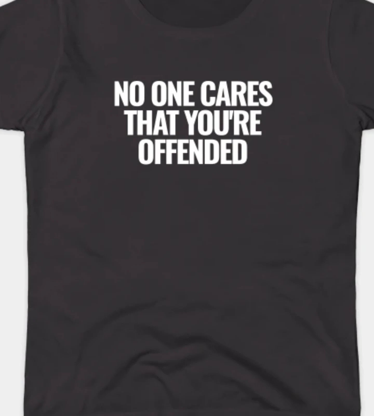 No One Cares that you're offended Funny T shirt tee