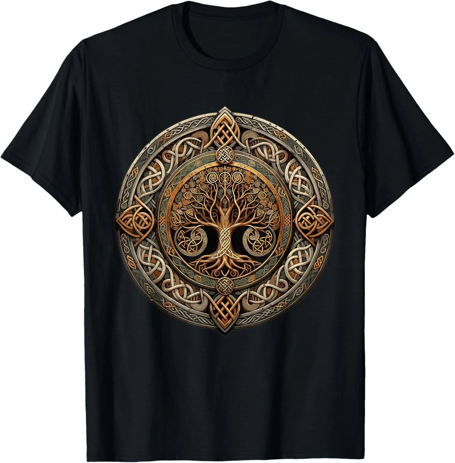 Tree Of Life' Shield s Celtic Knot Designs T-Shirt