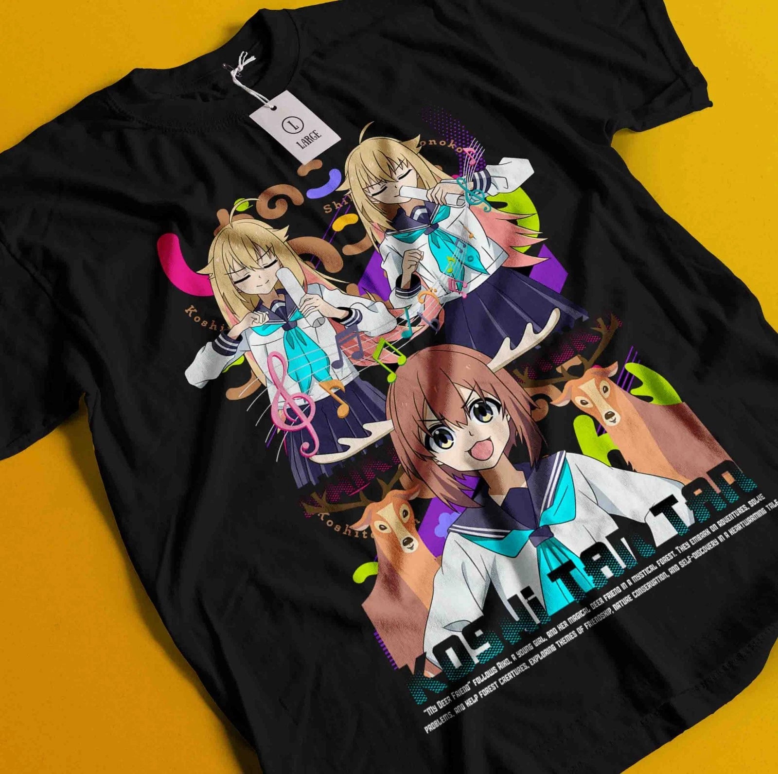 My Deer Friend Nokotan Shirt Torako Tshirt Anko T-Shirt Memeko Tee Nokotan Anime
