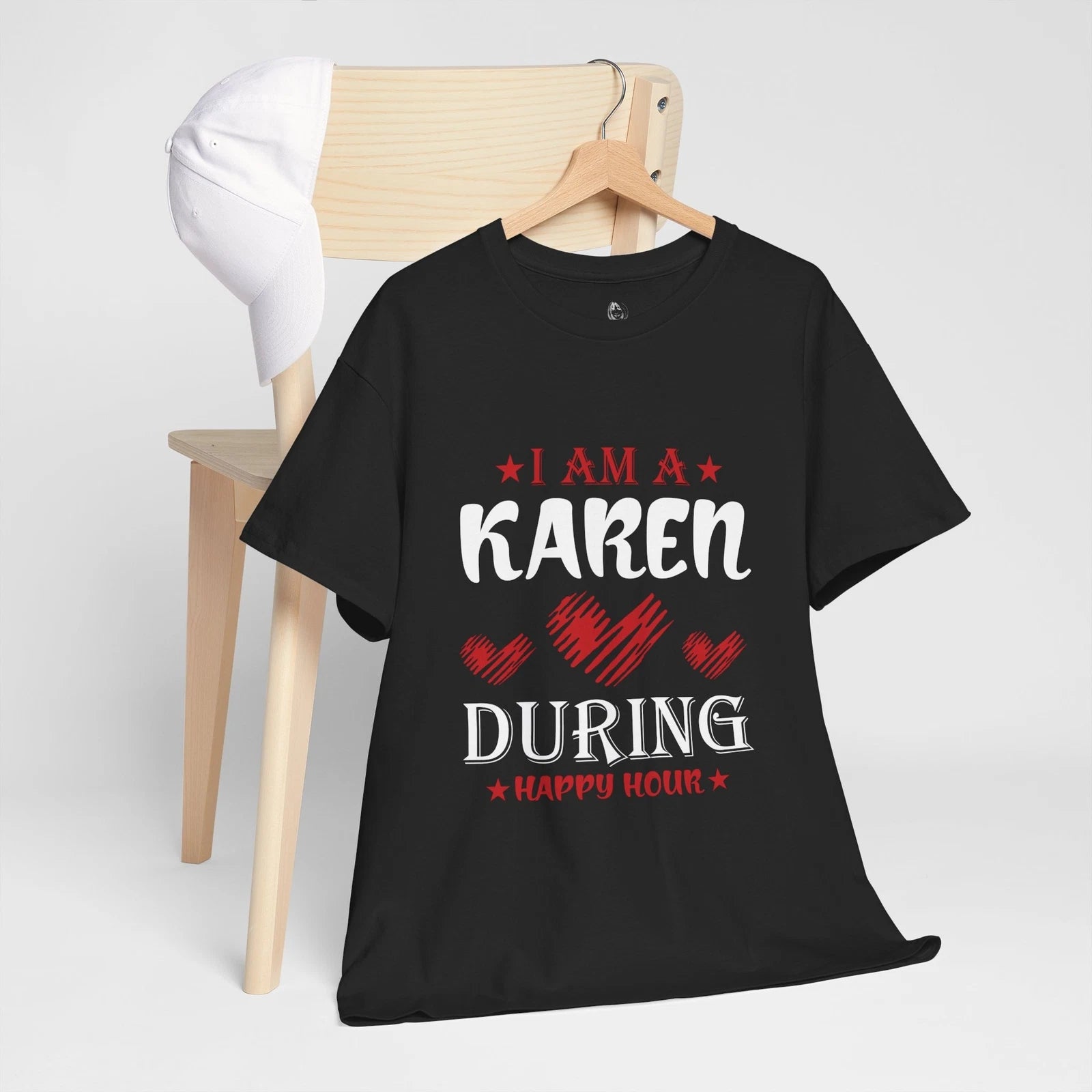 I'm a Karen During Happy Hour Meme Quote Sarcastic Joke T-Shirt Soft Unisex Tees