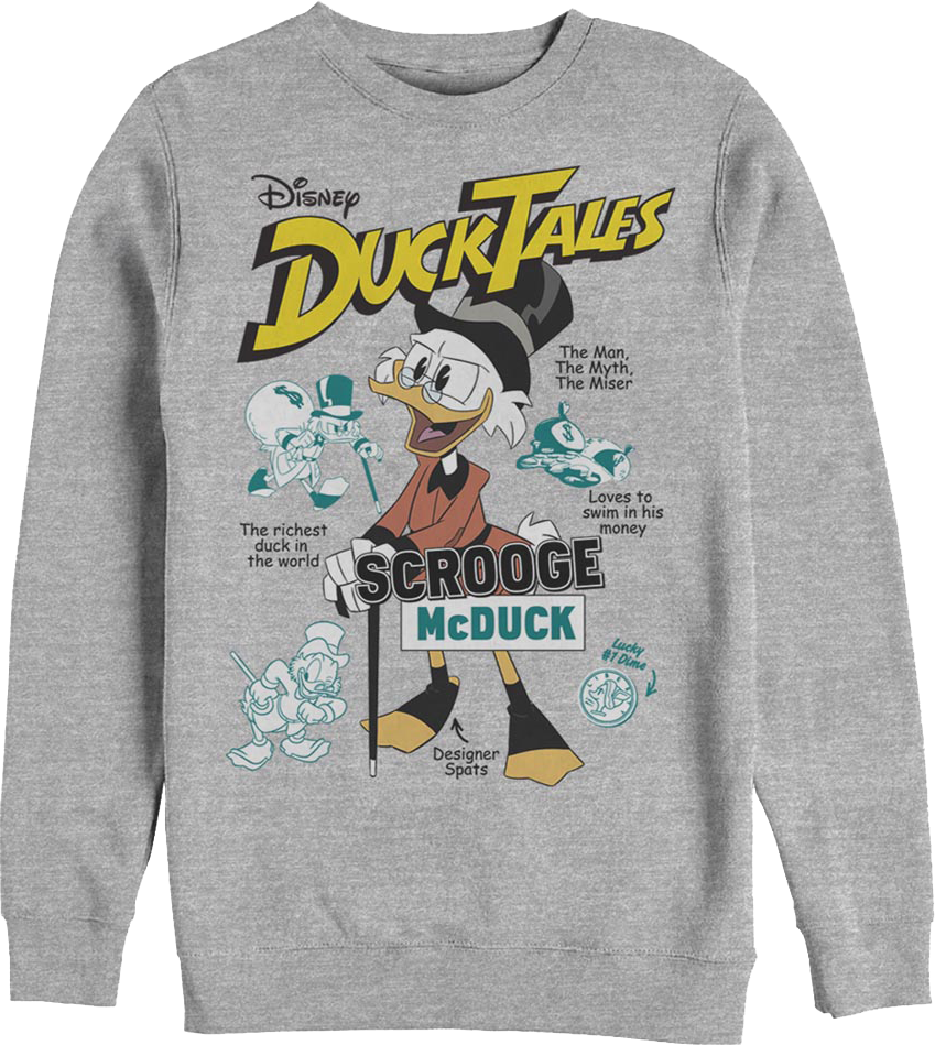 Scrooge McDuck The Man The Myth The Miser DuckTales Sweatshirt