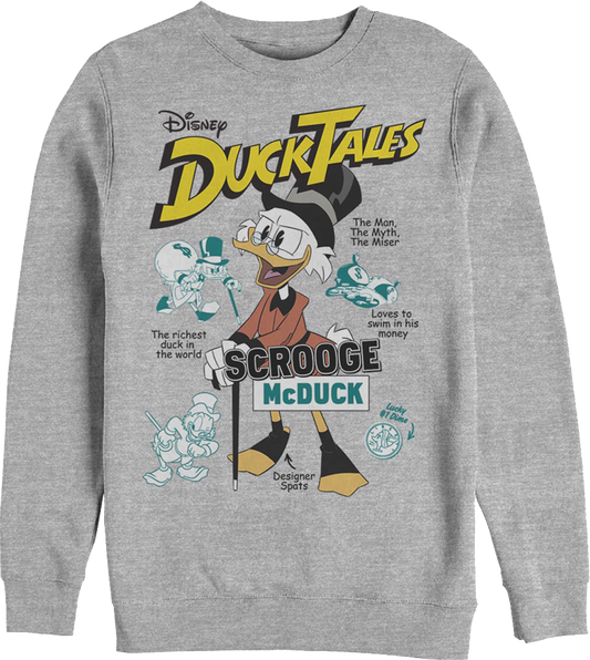 Scrooge McDuck The Man The Myth The Miser DuckTales Sweatshirt