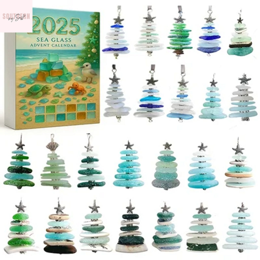 Sea Glass Christmas Tree Advent Calendar