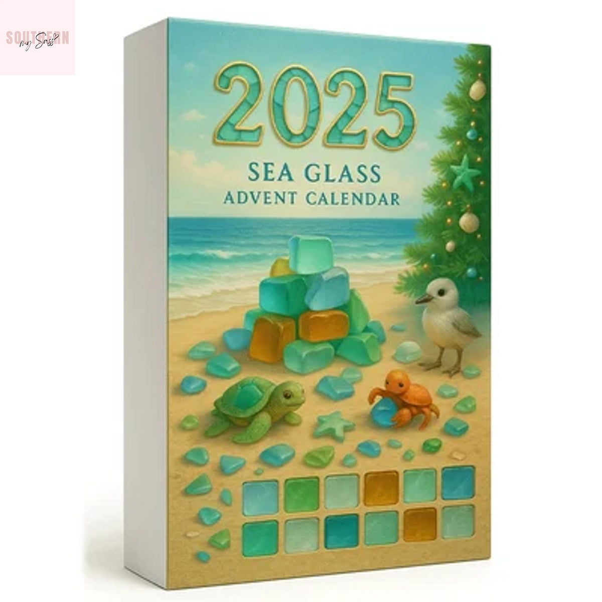 Sea Glass Christmas Tree Advent Calendar