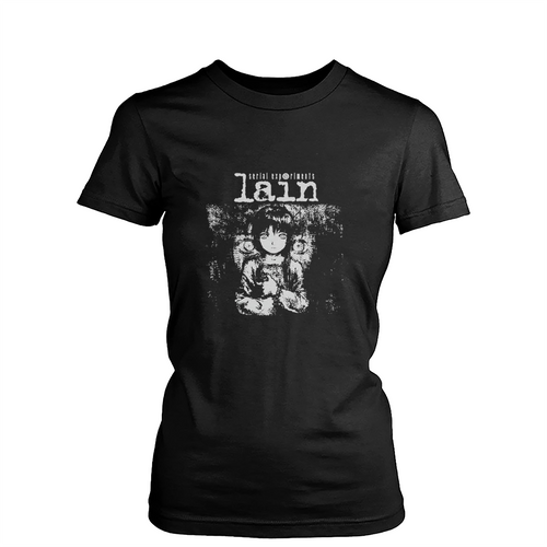 Serial Experiments Lain Anime Womens T-Shirt Tee