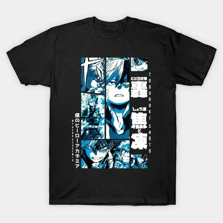 shoto Todoroki T-Shirt, Japanese Anime Tees Unisex Tshirt T-Shirt Tee ALL SIZES Hoodie, Sweatshirt | HypeCrazeTee.com
