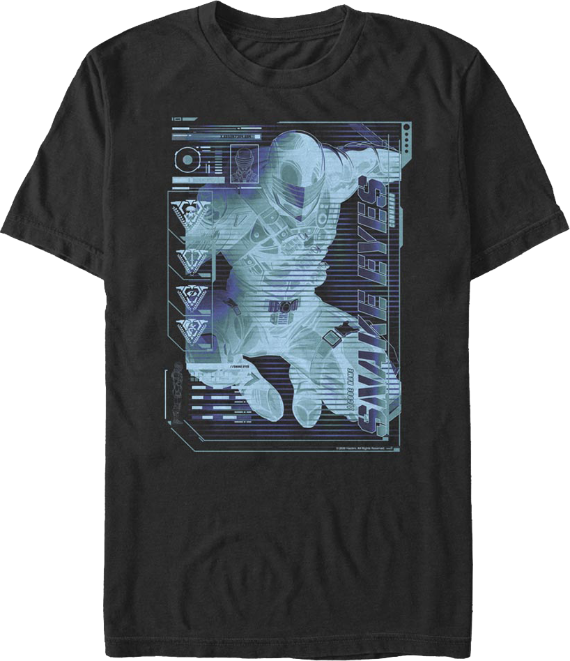 Fifth Sun Snake Eyes Schematics GI Joe T-Shirt