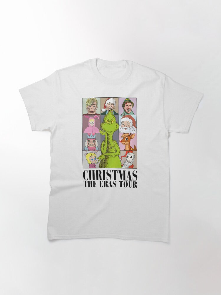 Christmas The Eras Tour Vintage 90s Christmas Movie Nightmare Before Christmas Xmas Classic T-Shirt