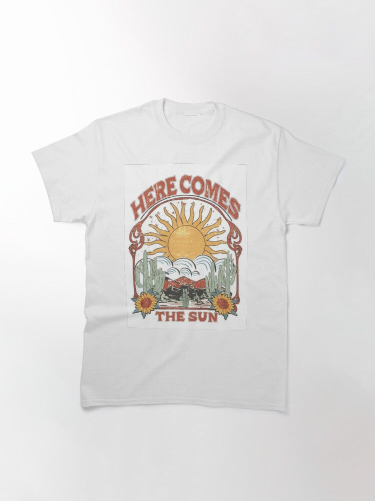 Here Comes the Sun - Retro Vintage Design Classic T-Shirt