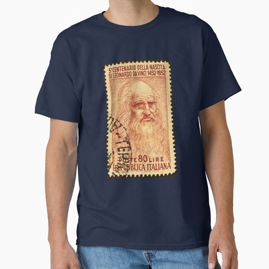 Leonardo Da Vinci Stamp Print Logo by BLTD.Global Revolution