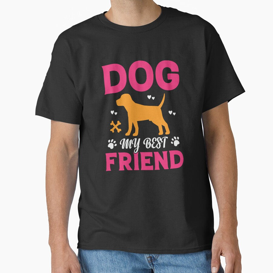 Dog, My Bestfriend Tee – Where Paws and Heartbeats Sync in Harmony! by WaggingTails97