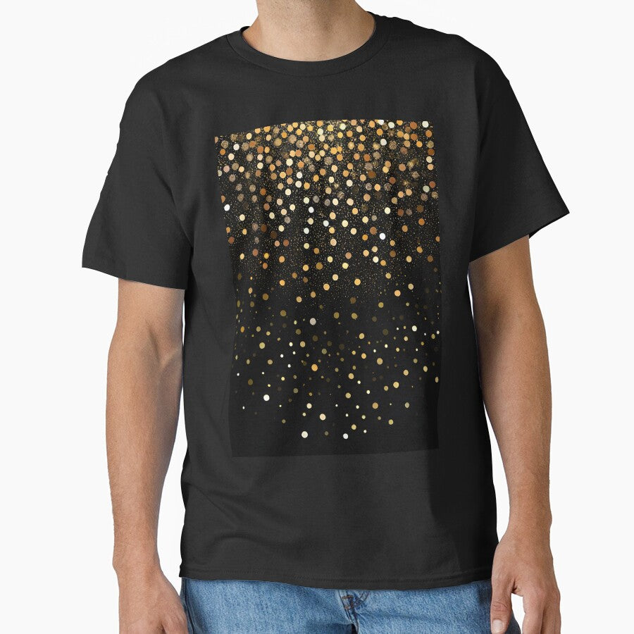 Printed image of golden glitter and sequins v6 by JaReVa
