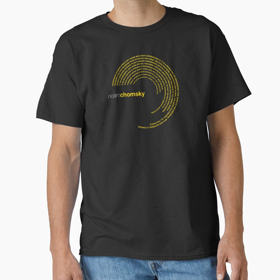 Noam Chomsky famous quotes poster [gold] by CMYKStudio