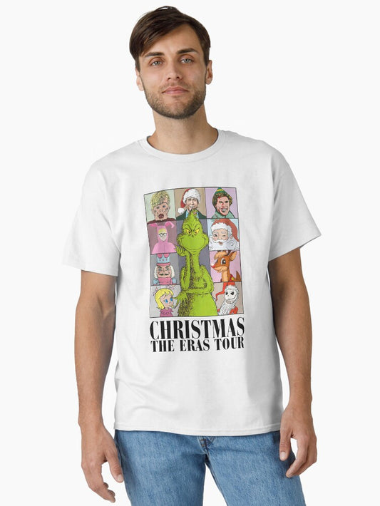 Christmas The Eras Tour Vintage 90s Christmas Movie Nightmare Before Christmas Xmas Classic T-Shirt
