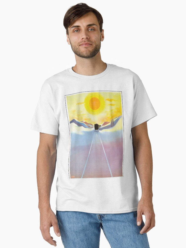 Sunshine Train vintage travel poster Classic T-Shirt