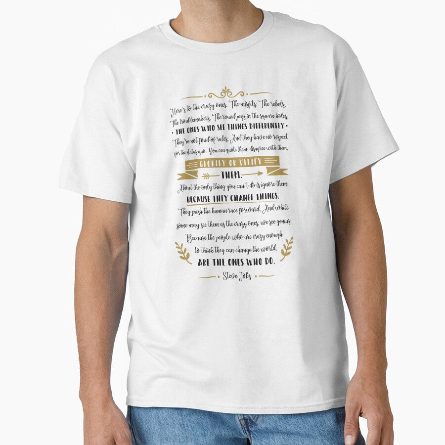 Steve Jobs Quote, Here's to the crazy ones by MentDesigns