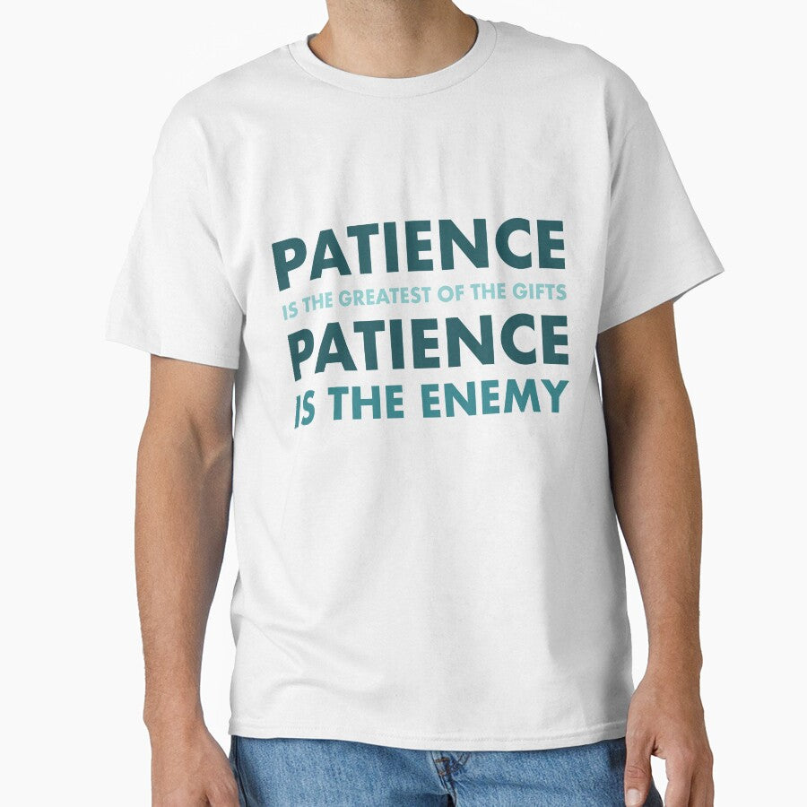 "The Paradox of Patience" – Introspective Typography Quote Art by bambooks.tabooks