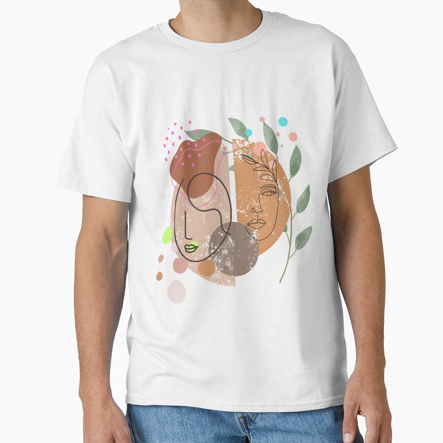 Boho Style Two Woman Face by ARTCLAYSTO