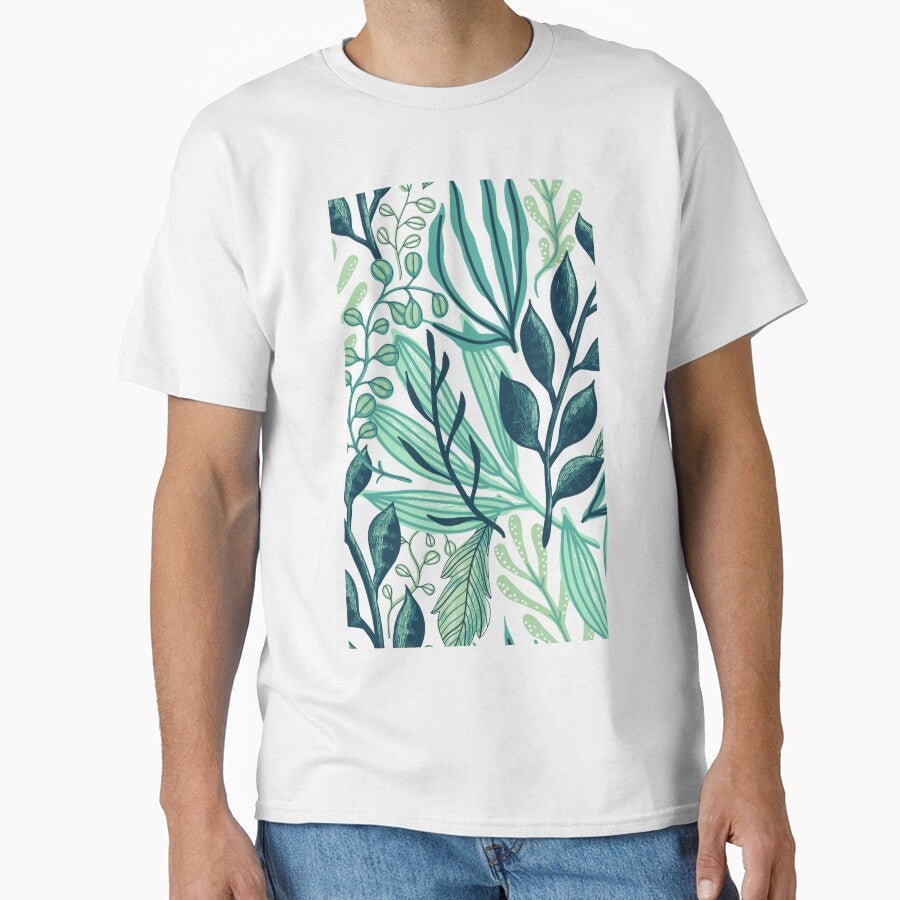 Green plant pattern printed by Rajzone