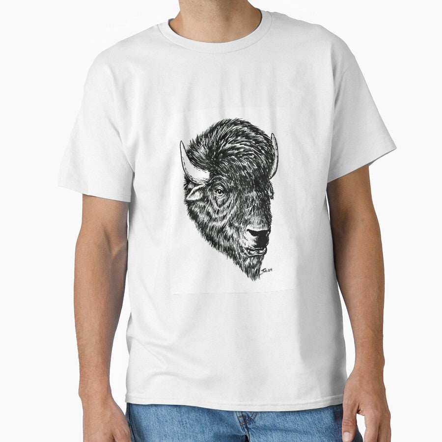 Wild Bison Buffalo Head by Critter Nation