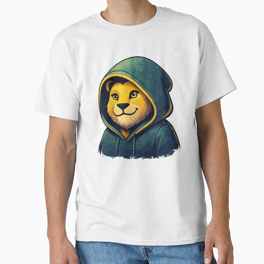 Lion Themed Printed T-Shirt by Combat Skies