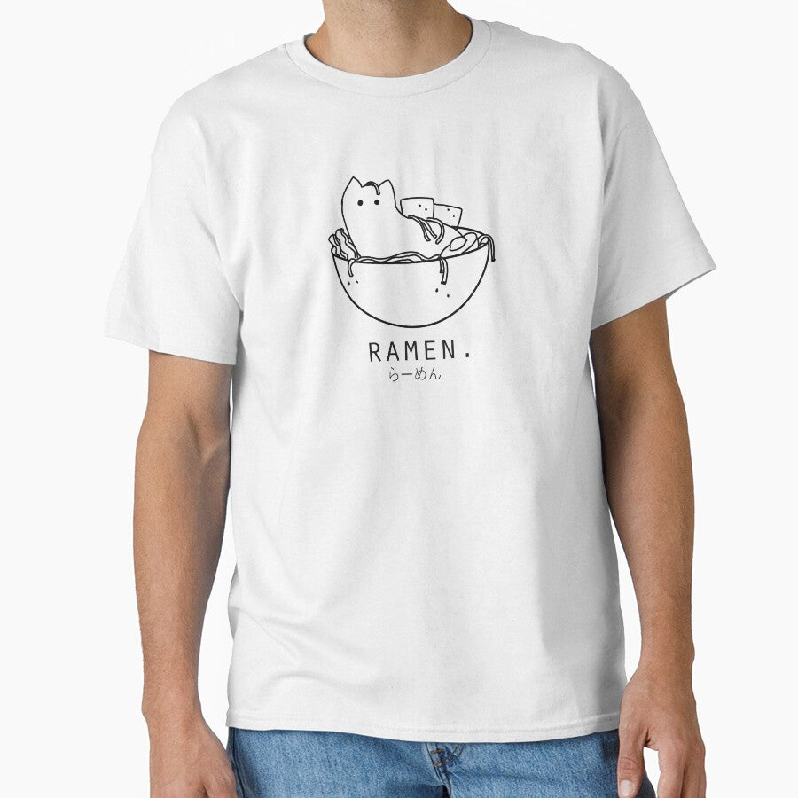 Cat in the Ramen Bowl Minimalist/Simple Design by Neroaida