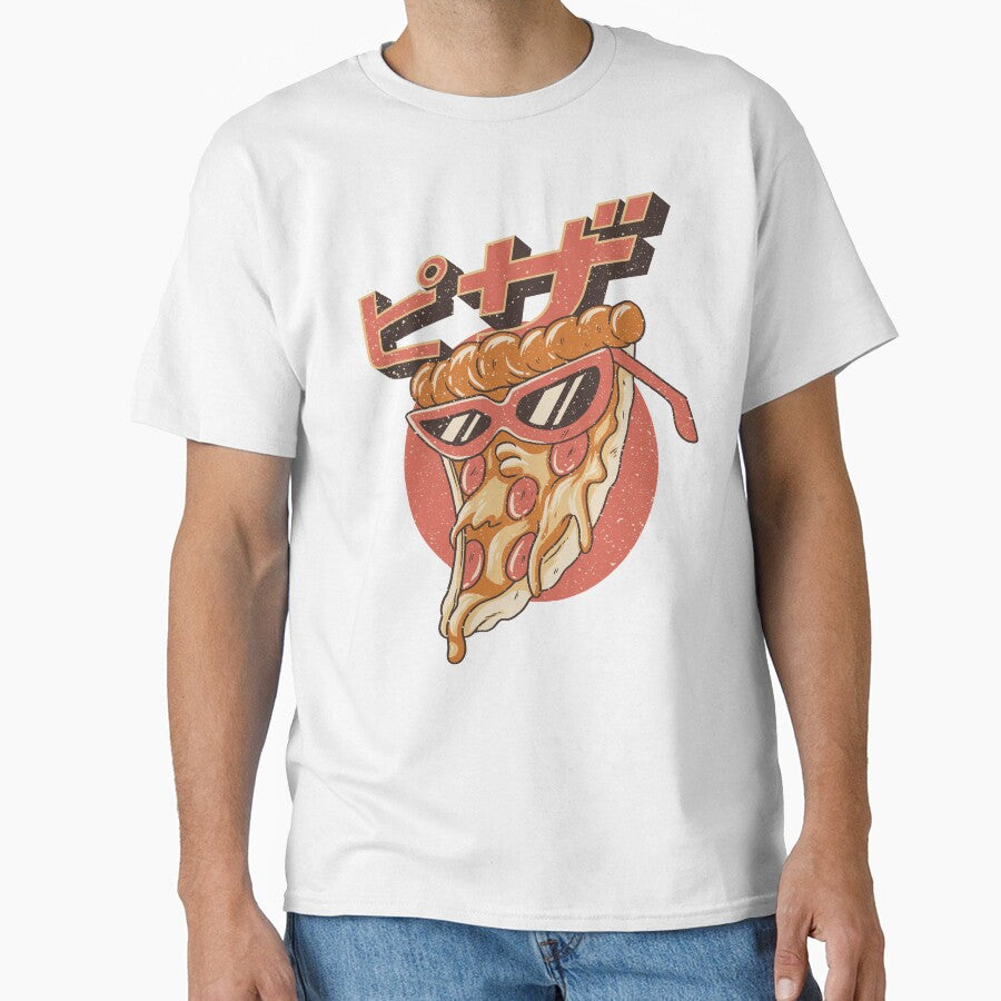 Kawaii Pizza Classic T-Shirt T-Shirt T-Shirt by afdesignz