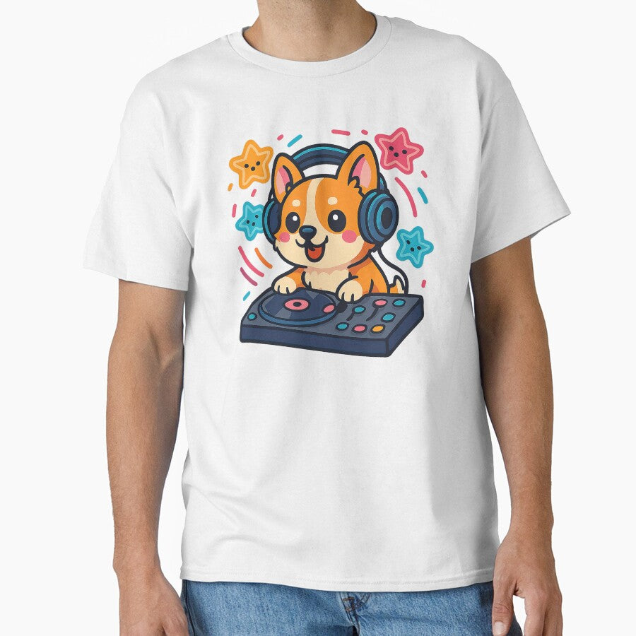 Cute Kawaii Corgi, DJ Corgi, Kawaii Corgi by graphic-genie