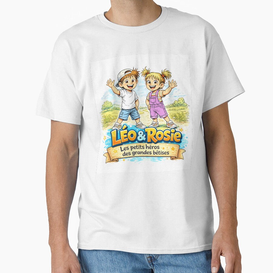 Leo and Rosie The Little Heroes, children's drawing. by chromyral-creations