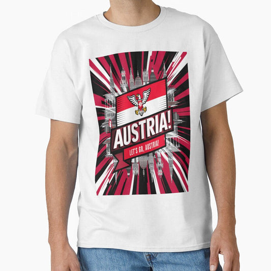 Austria at The Football / Soccer European Championships 2024 Classic T-Shirt