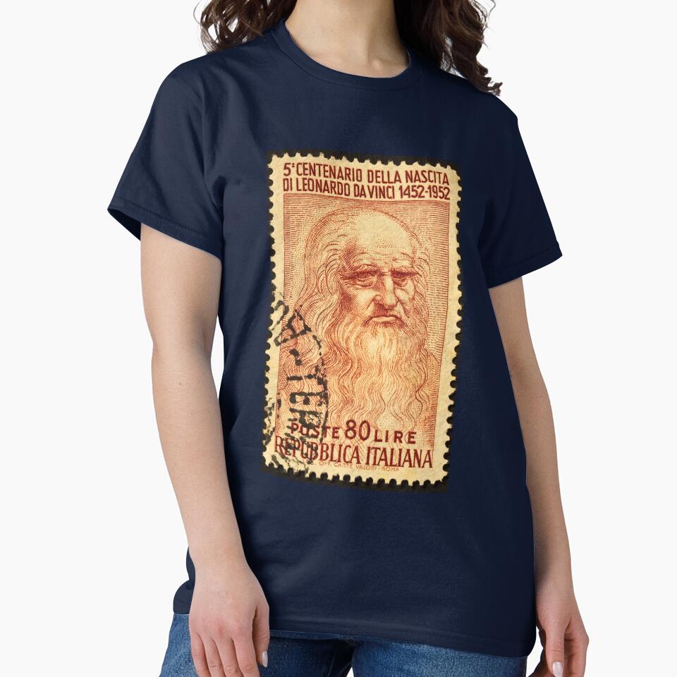 Leonardo Da Vinci Stamp Print Logo by BLTD.Global Revolution