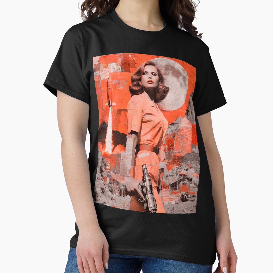 Futuristic Pop Art | Female Space Cadet | Vintage Artwork by OrganicLights