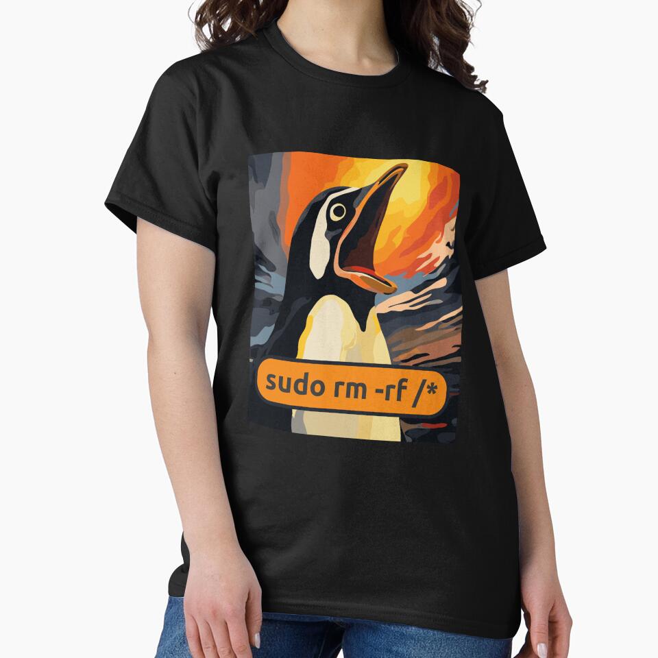 Screaming Tux Linux sudo rm -rf /* by JackCurtis1991