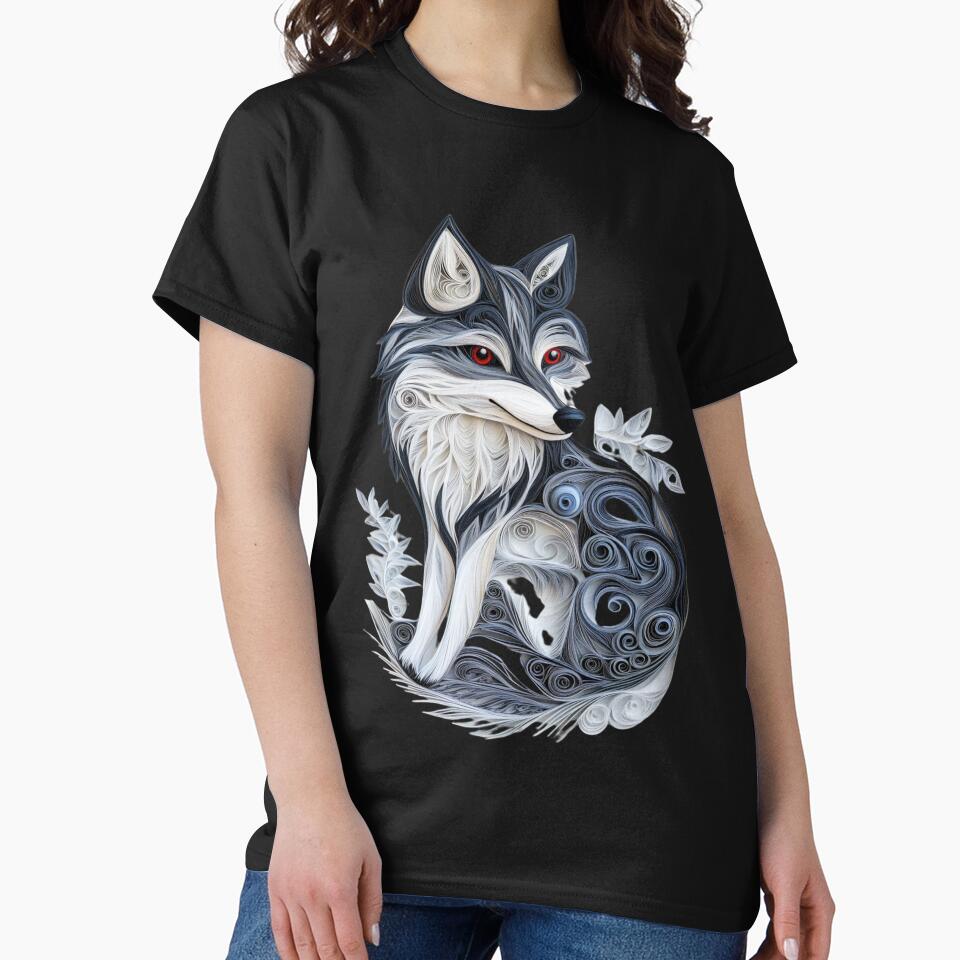 Cute Kawaii Wolf by PrintsByFrank