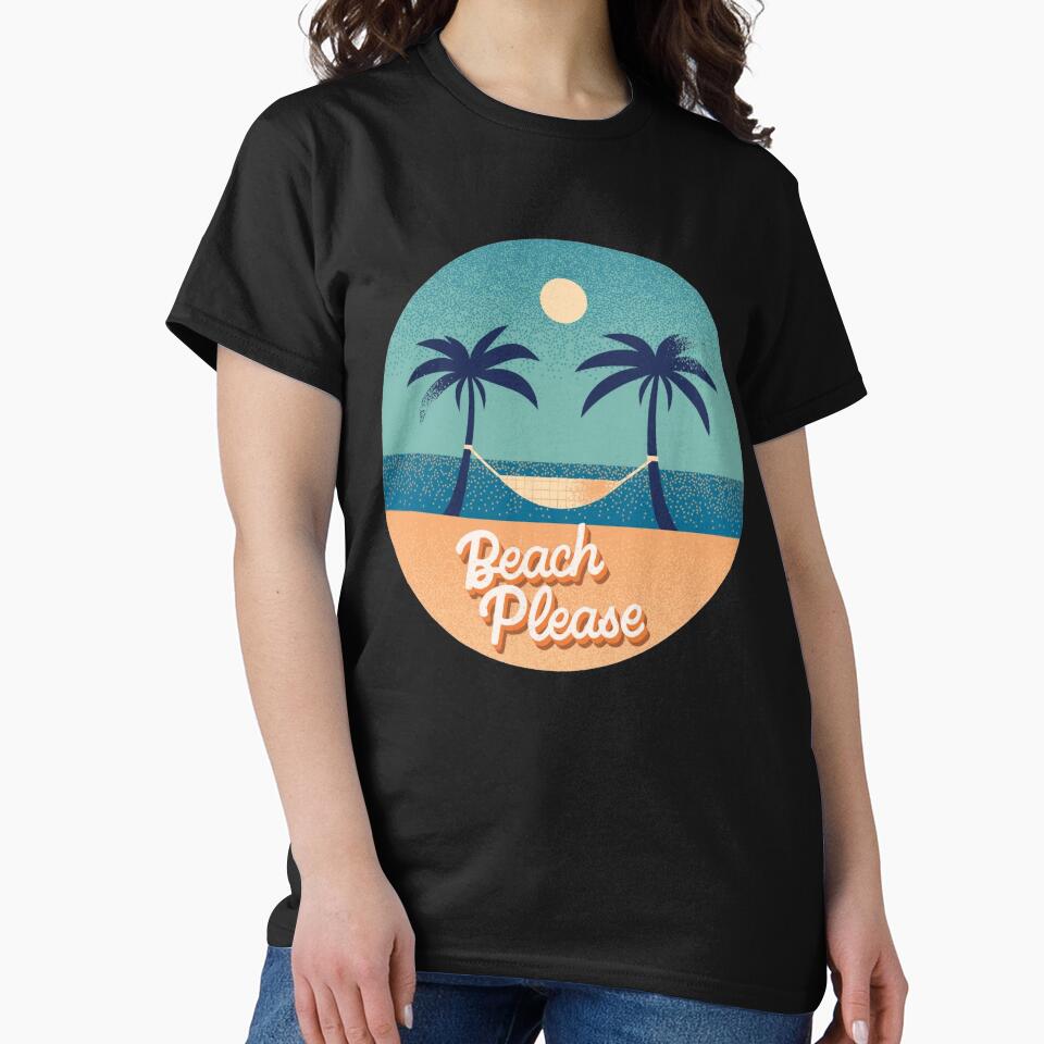 Scenic Beach Printed Graphic T-Shirt by KARSCORP